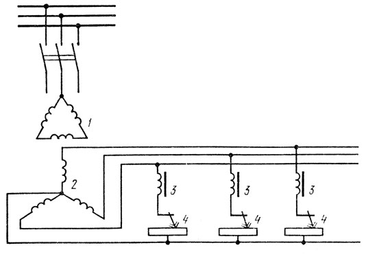 Схема регулятора тока для сварочного агрегата
